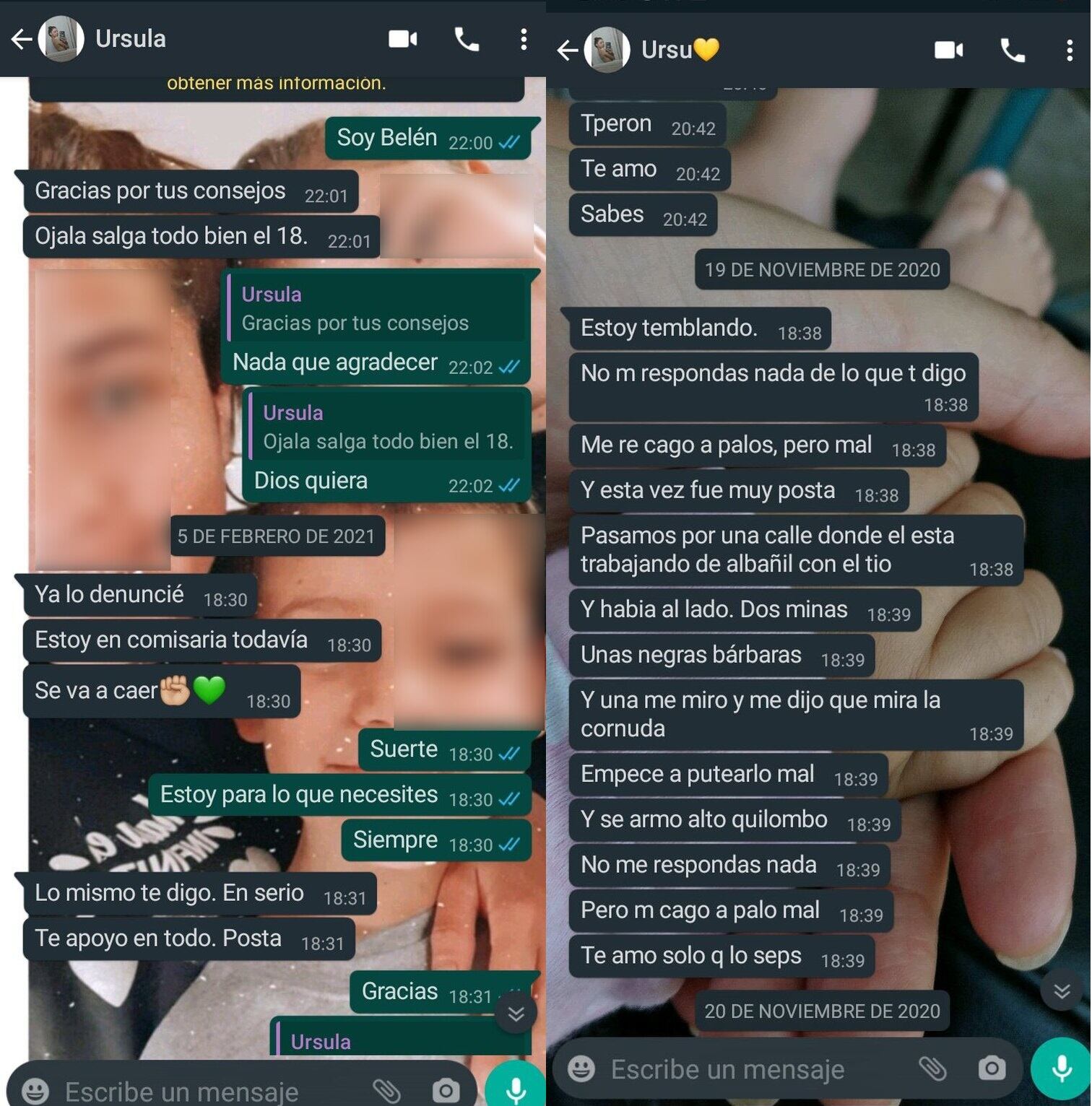 Chat de Úrsula Bahillo antes de ser asesinada - 