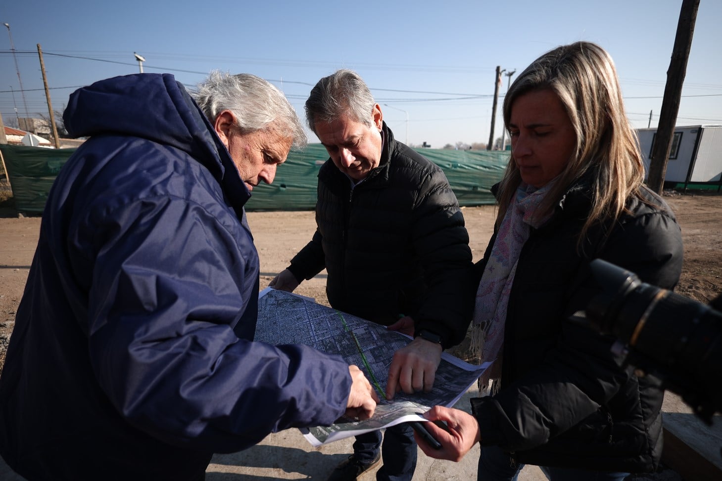 Recorrida por las obras en marcha del  intendente Omar Félix.