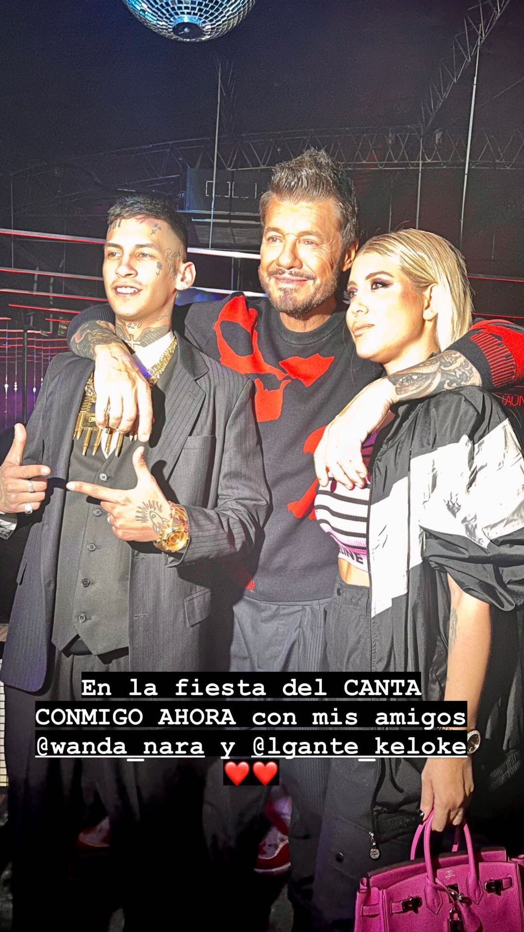 Canta Conmigo Ahora llegó a su final y Wanda Nara estuvo allí para acompañar a L-Gante