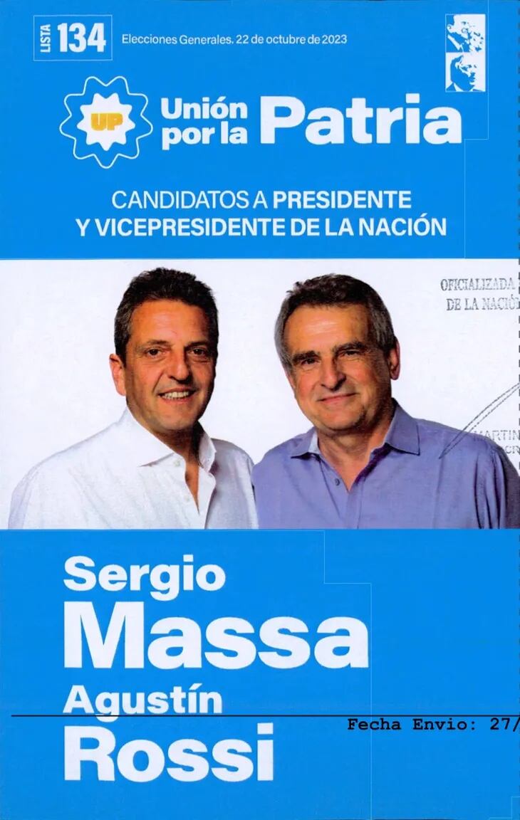 Las boletas que fueron usadas para las elecciones generales podrían ser usadas para el balotaje, pero con la fecha de 19 de noviembre.