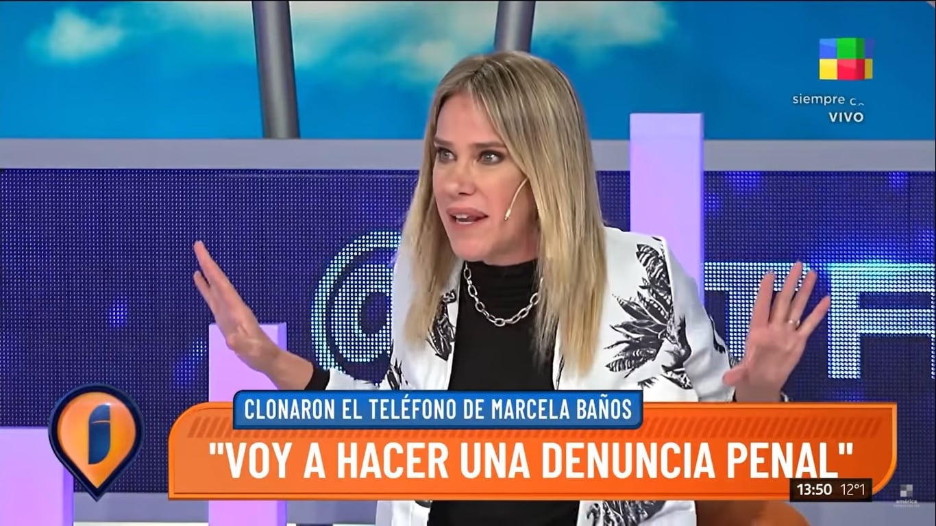 Marcela Baños en Intrusos.