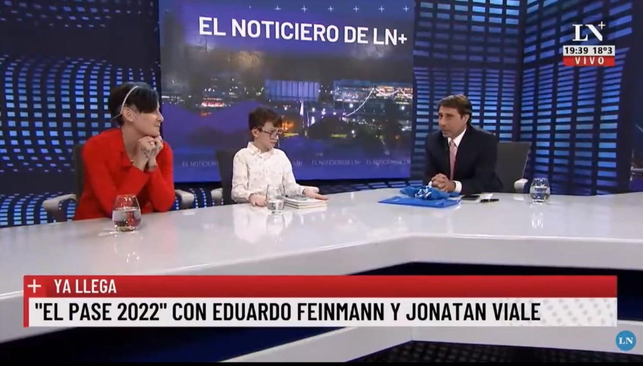 El repudiable comentario de Eduardo Feinmann que intentó ser un chiste y alteró a un chico con autismo. Foto: Captura Web