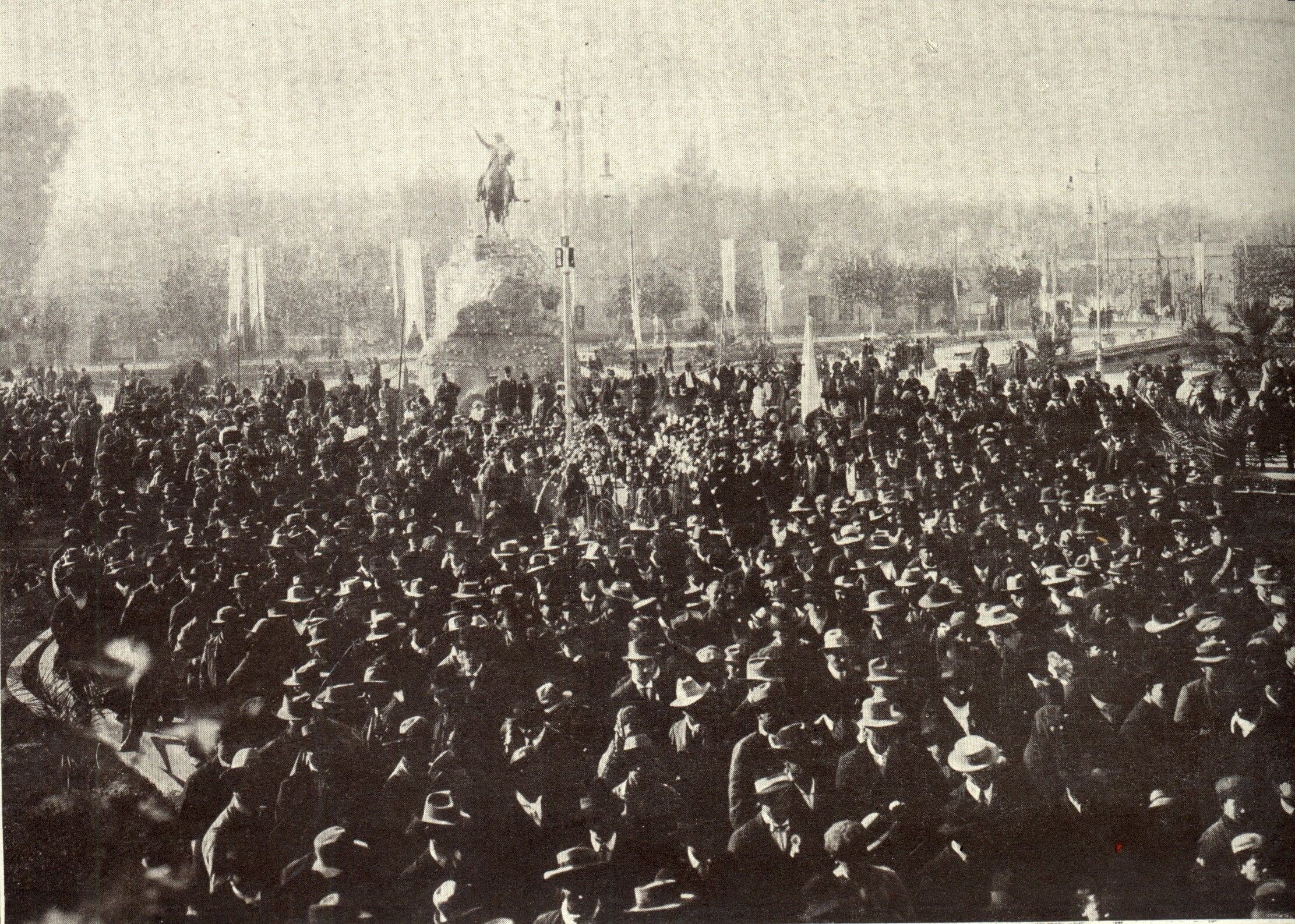 Plaza San Martín de Ciudad de Mendoza, historia (Gentileza: Municipalidad de Mendoza)