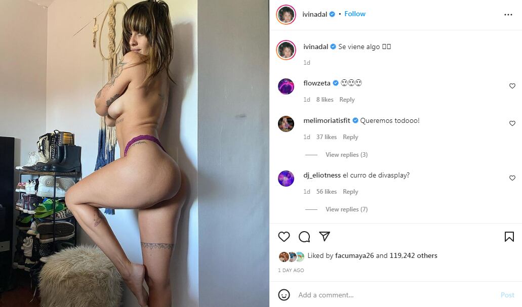 Ivana Nadal y una foto misteriosa.