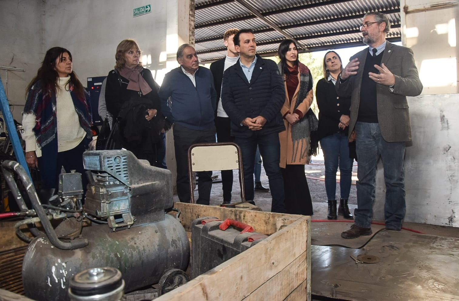 La recorrida en la escuela Seizo Hoshi

