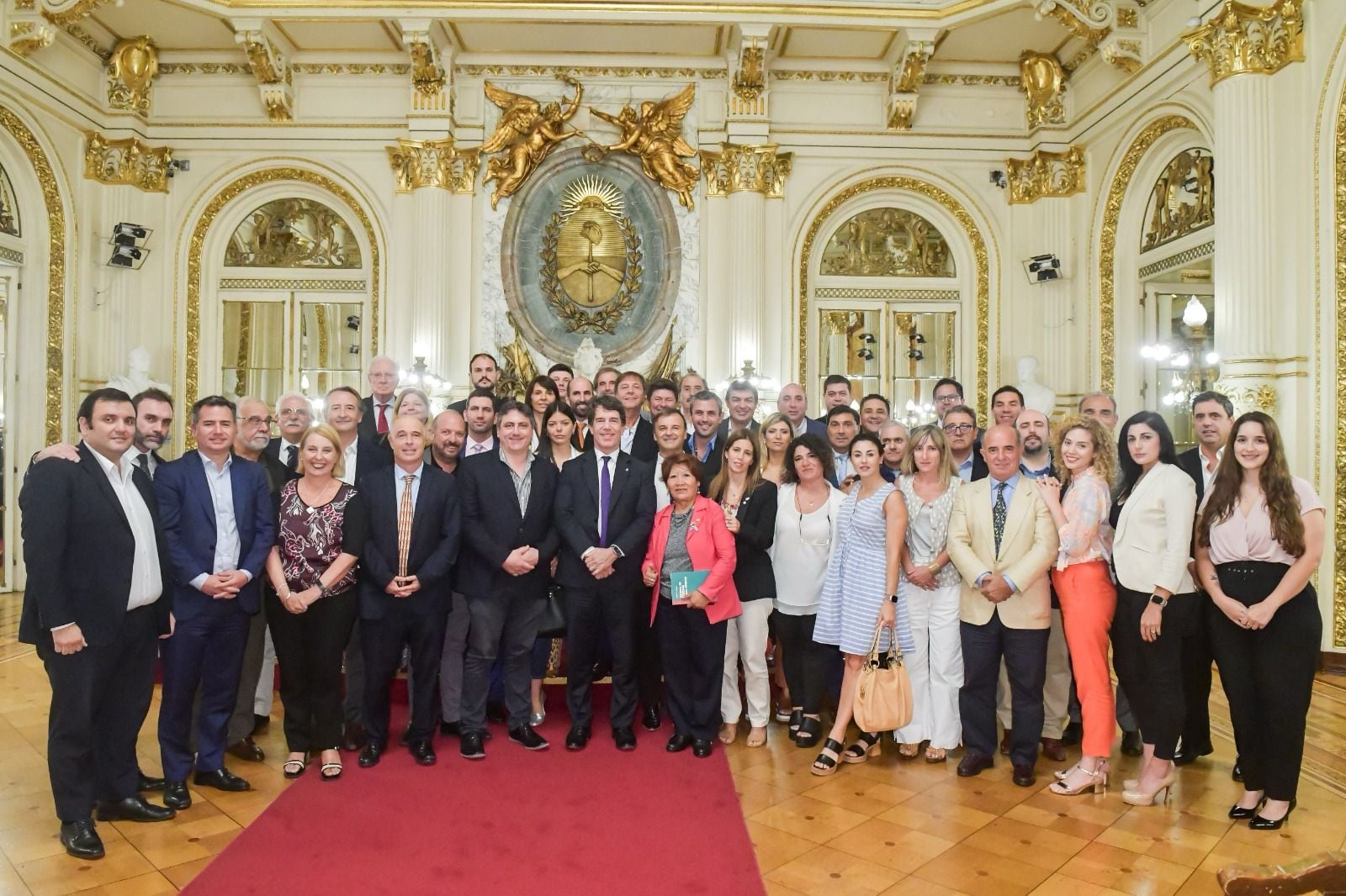 El Jefe de Gabinete, Nicolás Posse, recibió hoy en la Casa Rosada a diputados y senadores de La Libertad Avanza (LLA), previo a la apertura de sesiones ordinarias en el Congreso de la Nación. Foto: NA