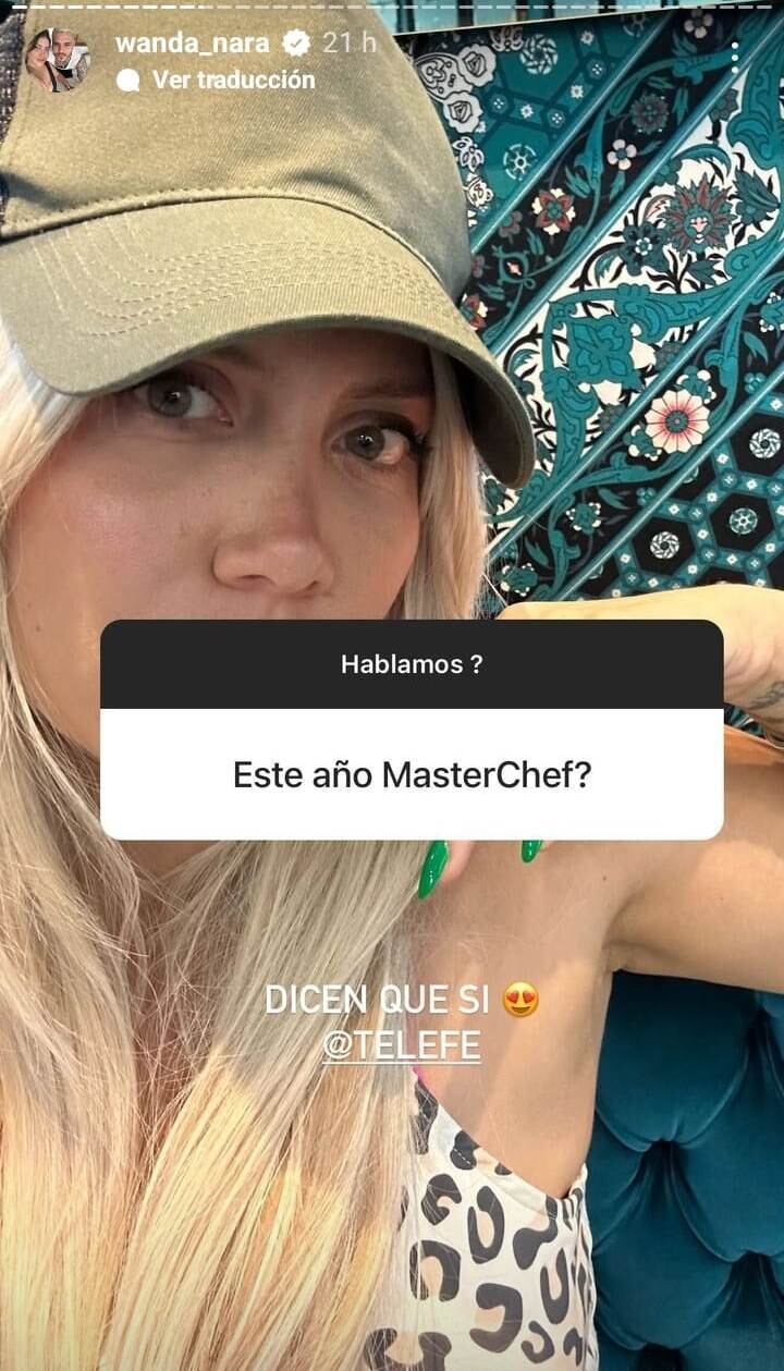 Wanda Nara anticipó el regreso de Masterchef