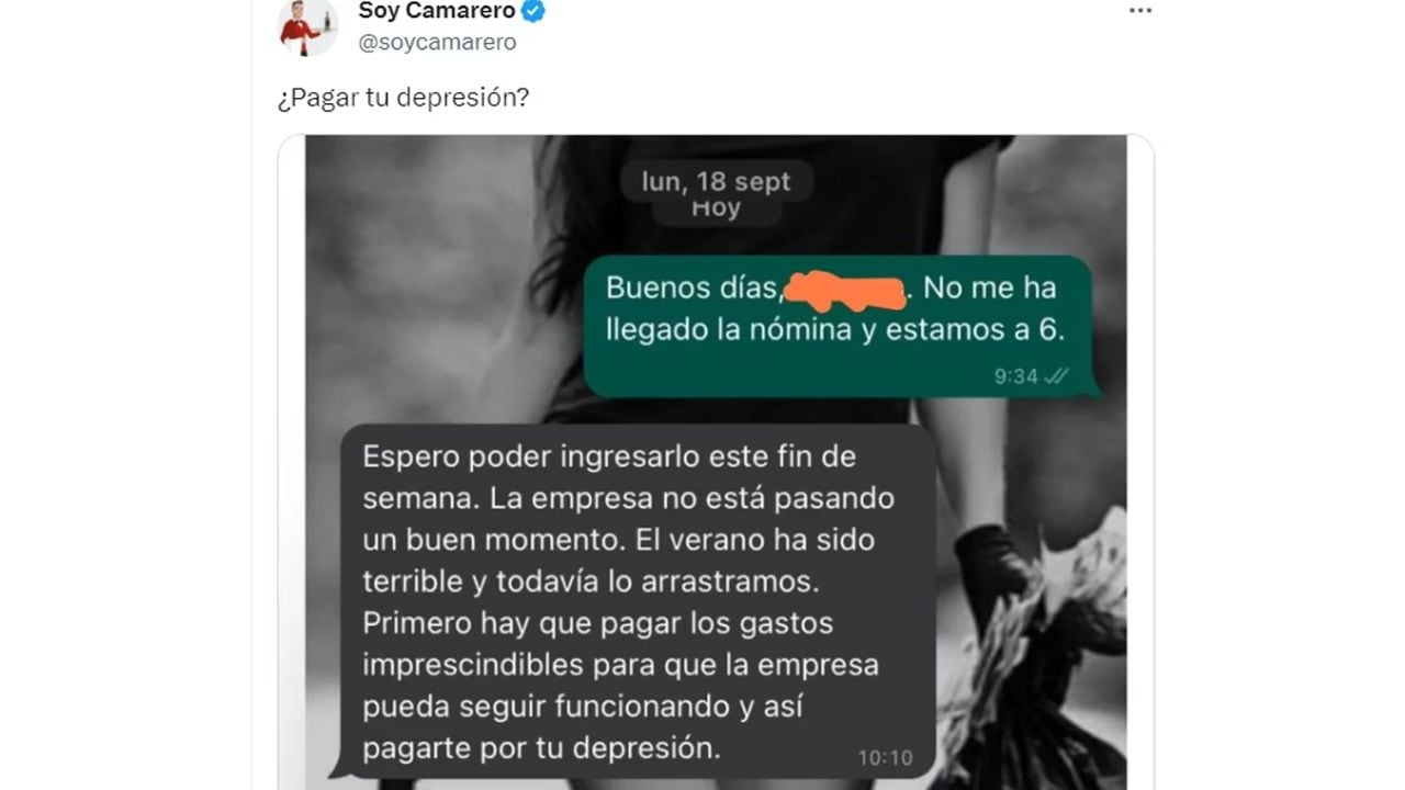 No le depositaron el sueldo, le reclamó a su jefa y la respuesta que recibió generó repudio en las redes.