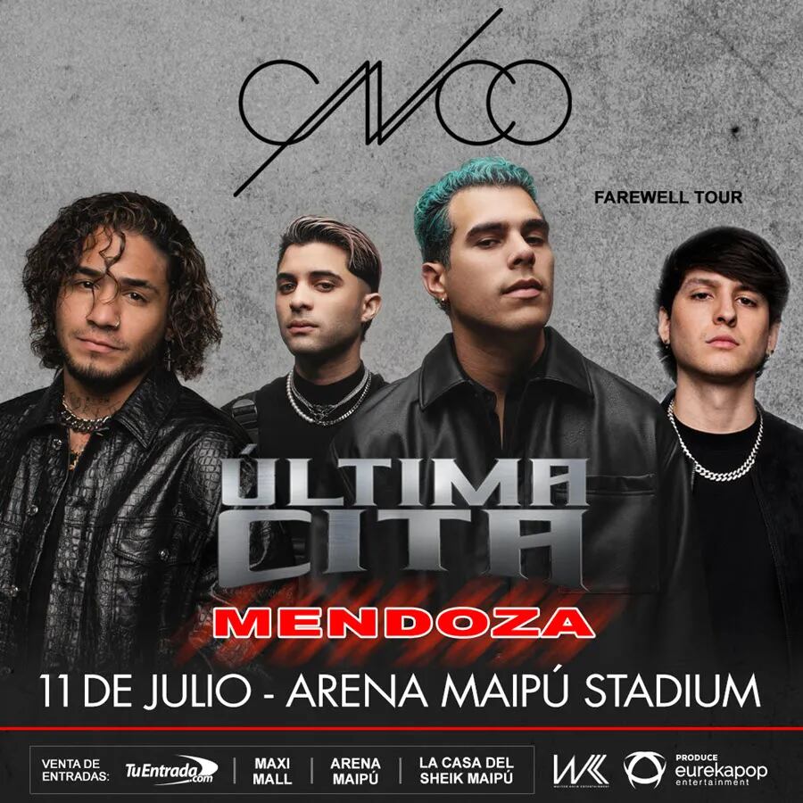 CNCO llega a Mendoza.