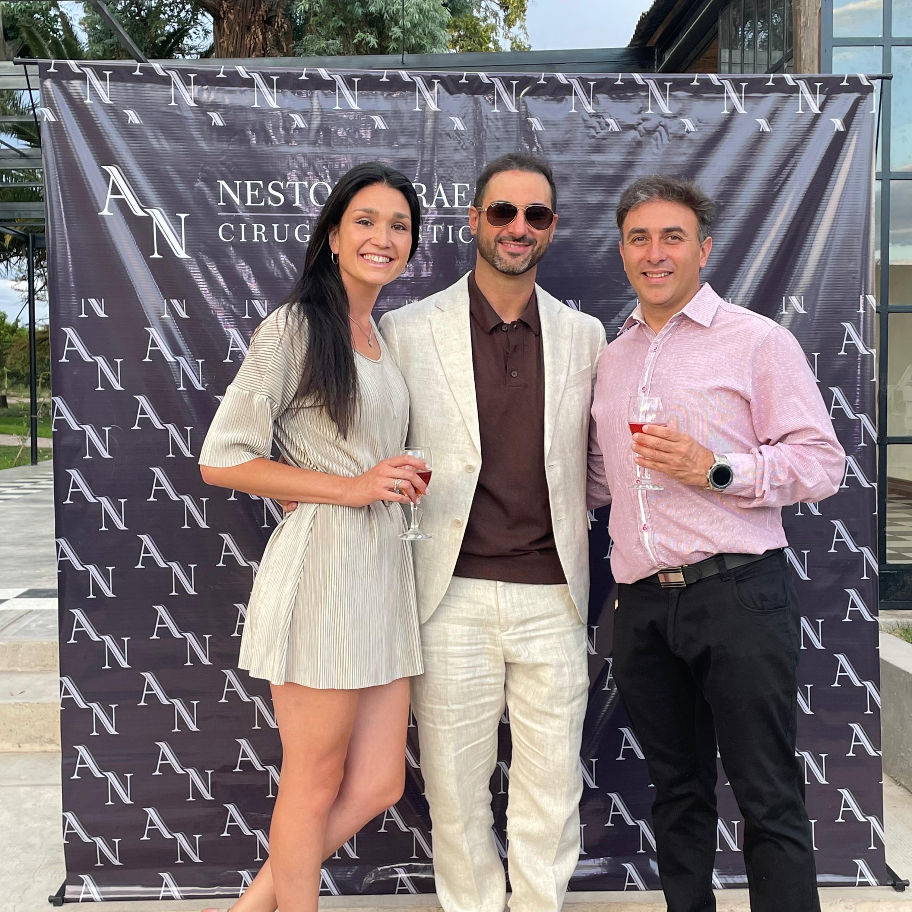 Martina Cazare, Néstor Arraes y Andrés Ruiz.