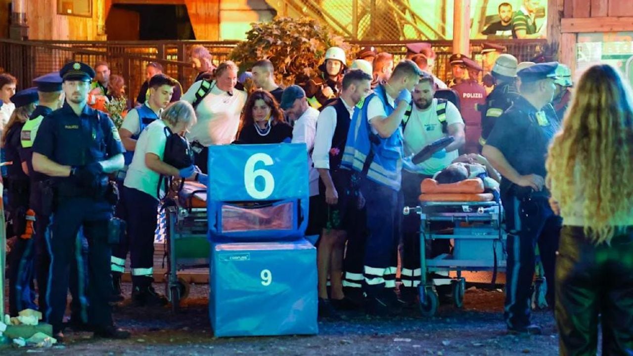 Ocho heridos en accidente durante la Fiesta de la Cerveza de Múnich. Foto: bild.de.