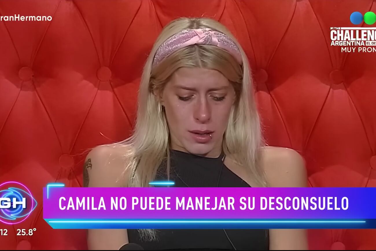 Camila tuvo una crisis de nervios en el confesionario de "Gran Hermano".