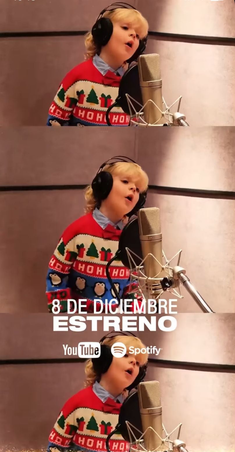 Dionisio, el hijo de Flavio Mendoza, enterneció con su versión del clásico de Mariah Carey.