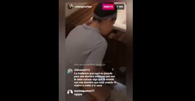 El desafío para Pampita. Captura video.