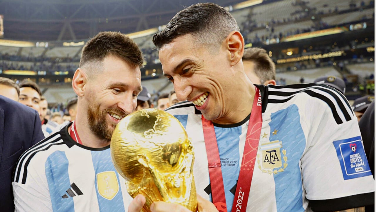 Messi y Di María, figuras excluyentes de la Selección Argentina. 