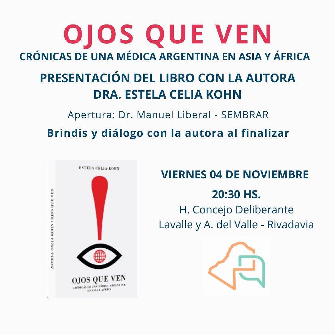 "Ojos que ven", las crónicas de la médica mendocina que recorrió África y Asia con misiones humanitarias y que será presentado el 27 de octubre en la Feria del Libro. Foto: Gentileza