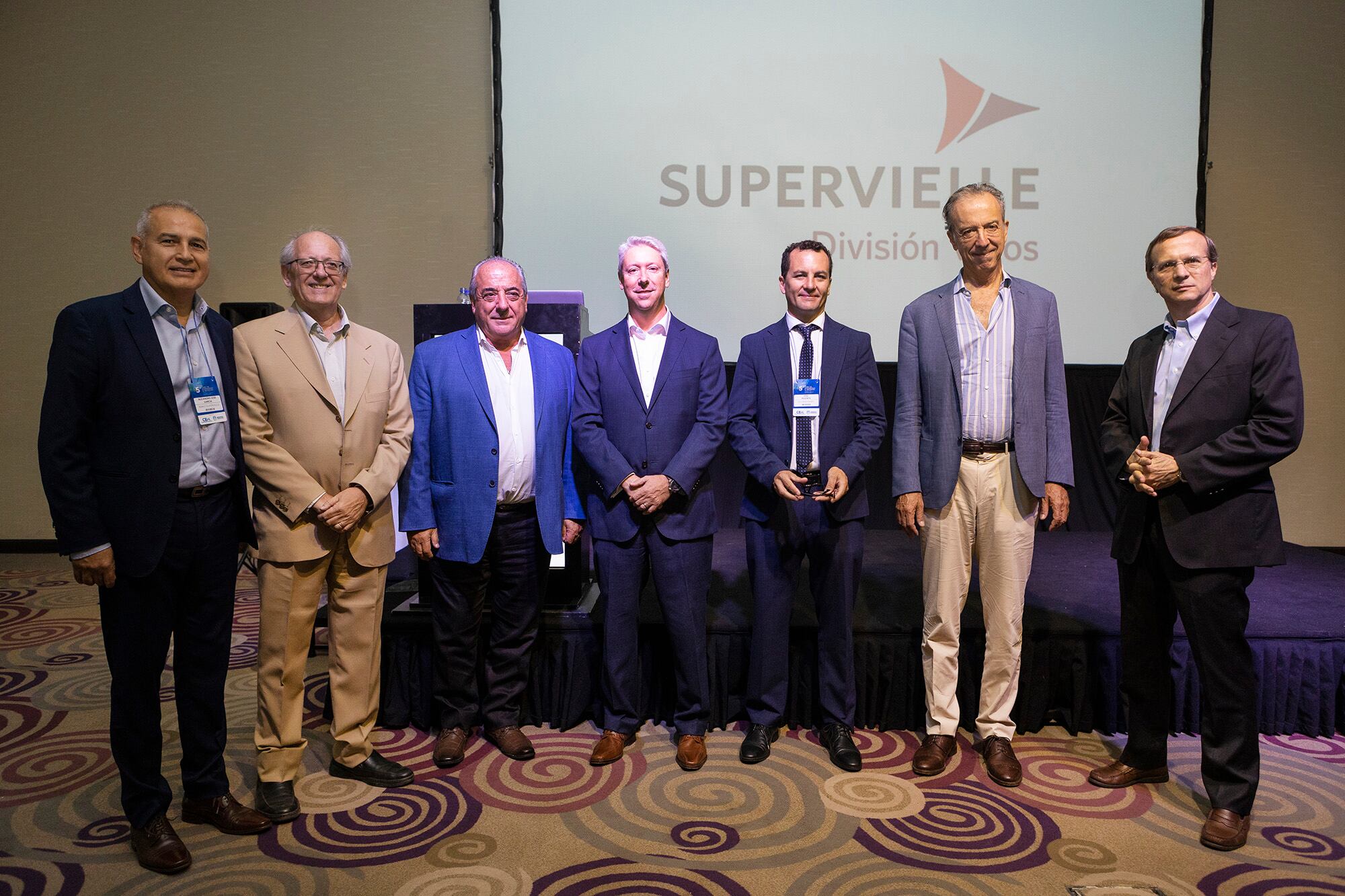 Alejandro García, Javier Merino, Walter Bressia, Adrián Rizzo, Eduardo Pulenta Seguí, Patricio Supervielle e Ignacio Morello. Foto: Cristian Lozano (Gentileza)