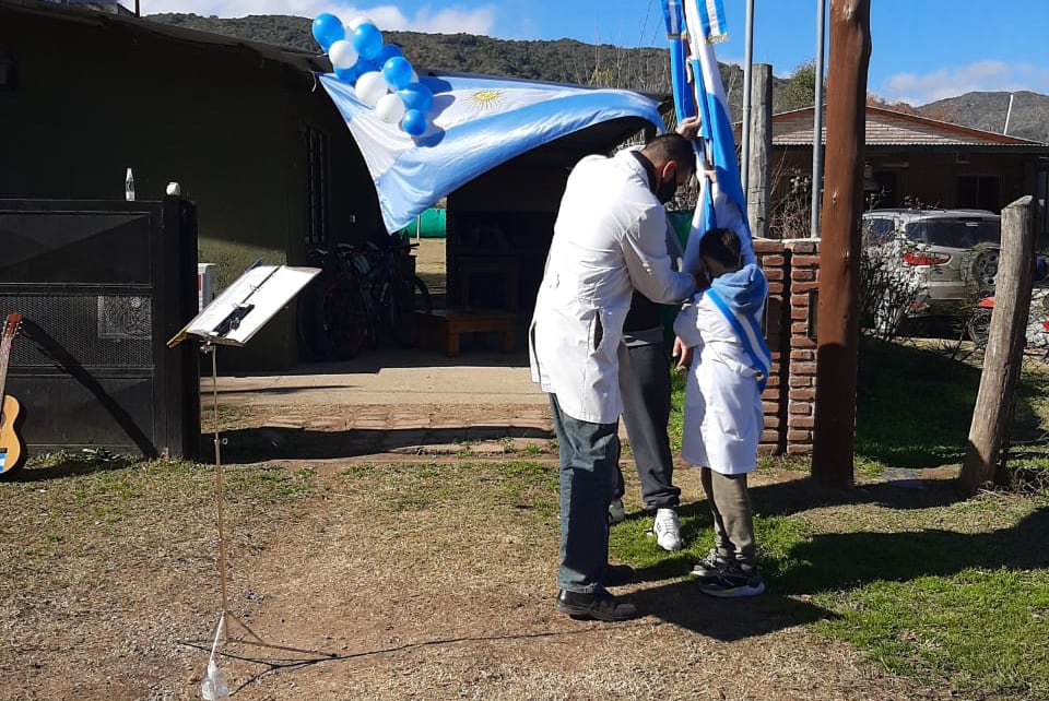 La ceremonia en la casa de Octavio (Gentileza)