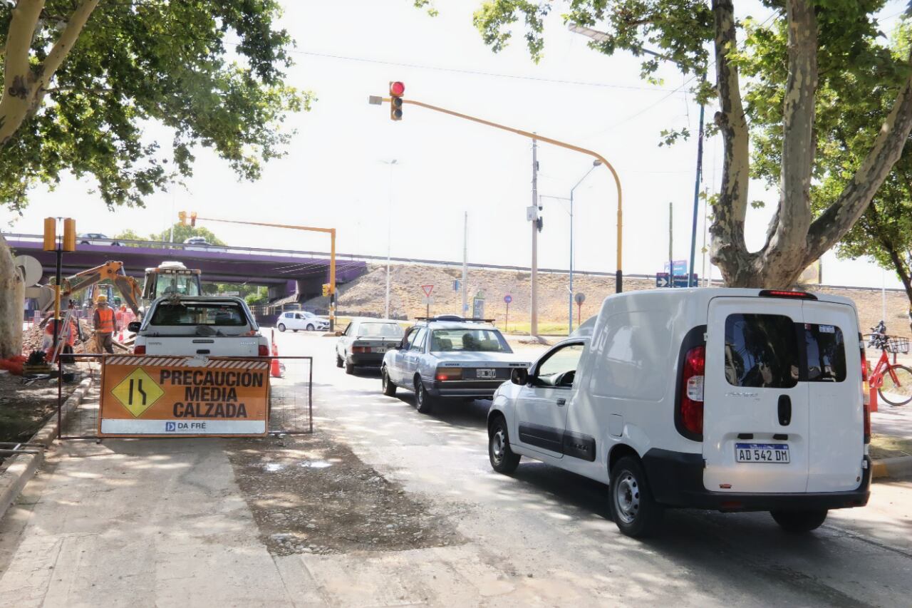 Construyen un acueducto subterráneo de 4 kilómetros en Godoy Cruz y Maipú para descartar agua industrial. Foto: Los Andes