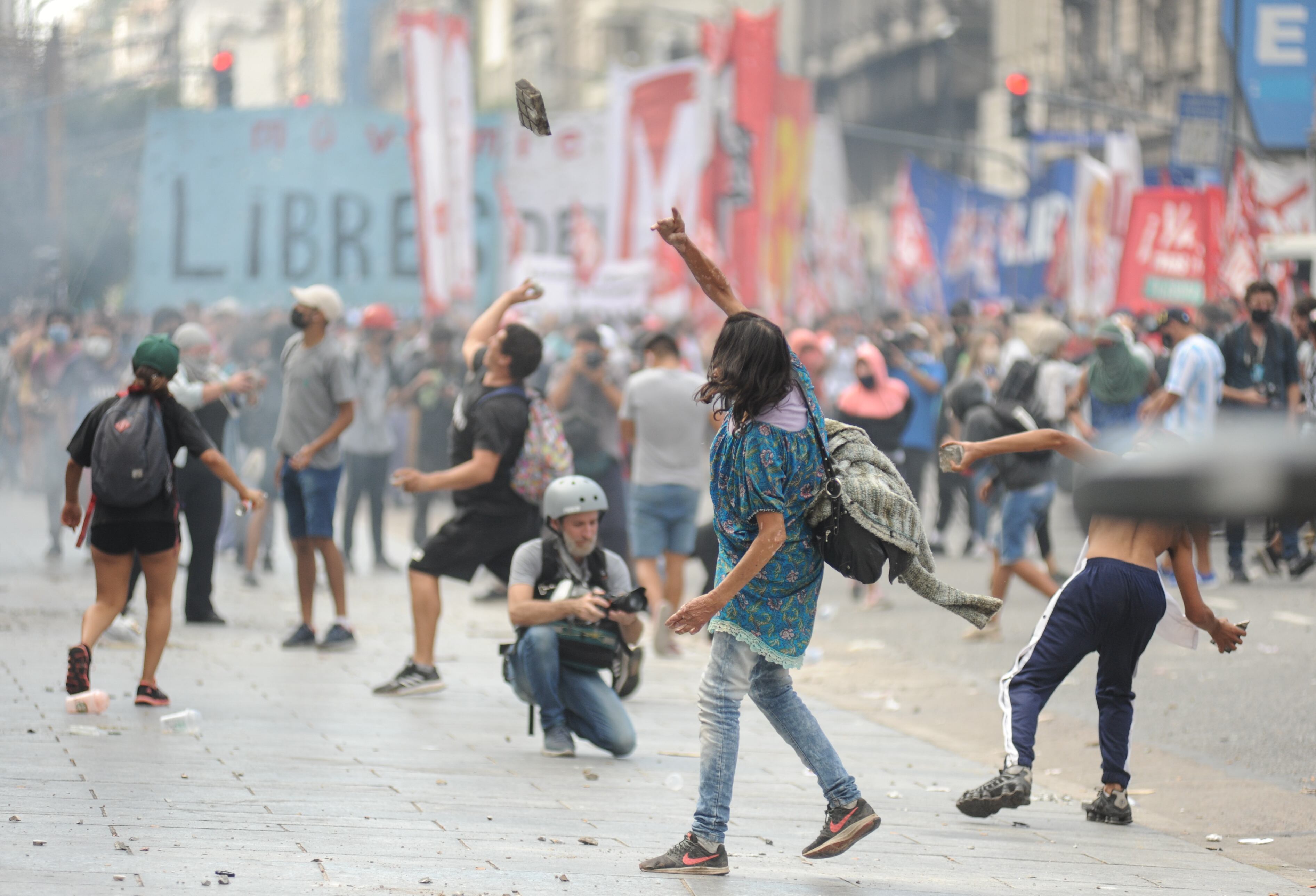 Incidentes en el Congreso durante la sesión en Diputados. Foto Federico Lopez Claro