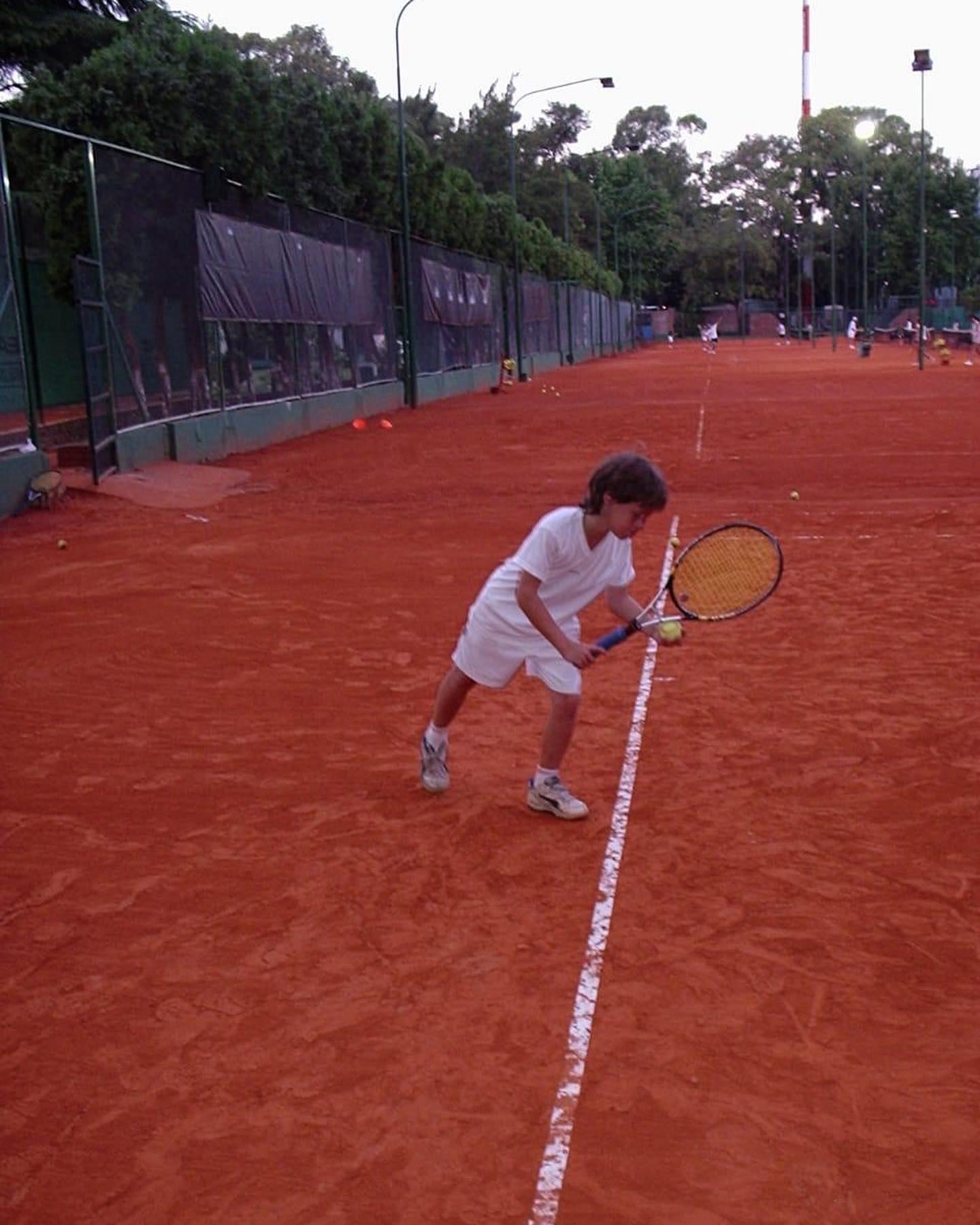 Diego Schwartzman de niño