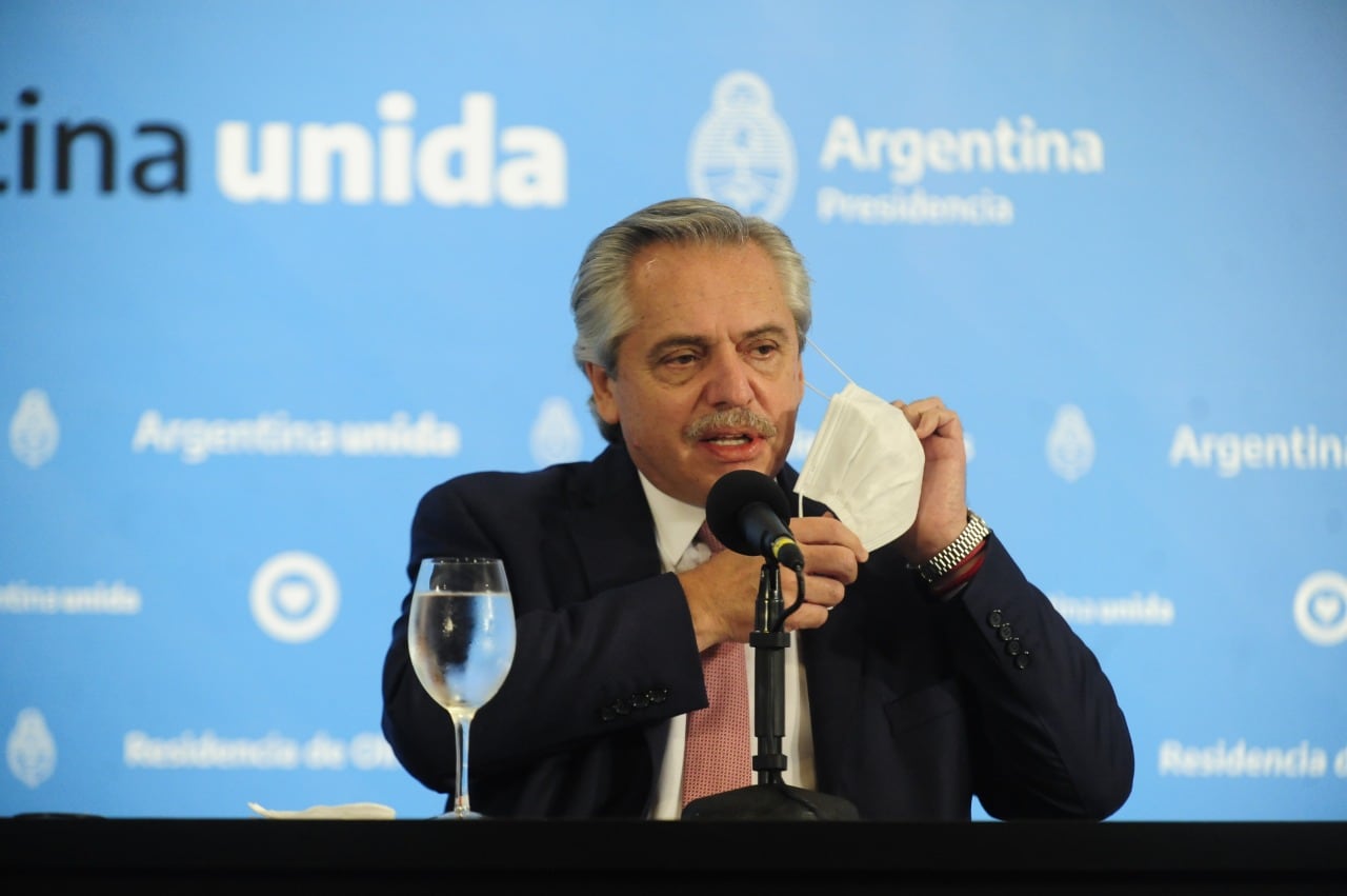 El presidente Alberto Fernández (Clarín)