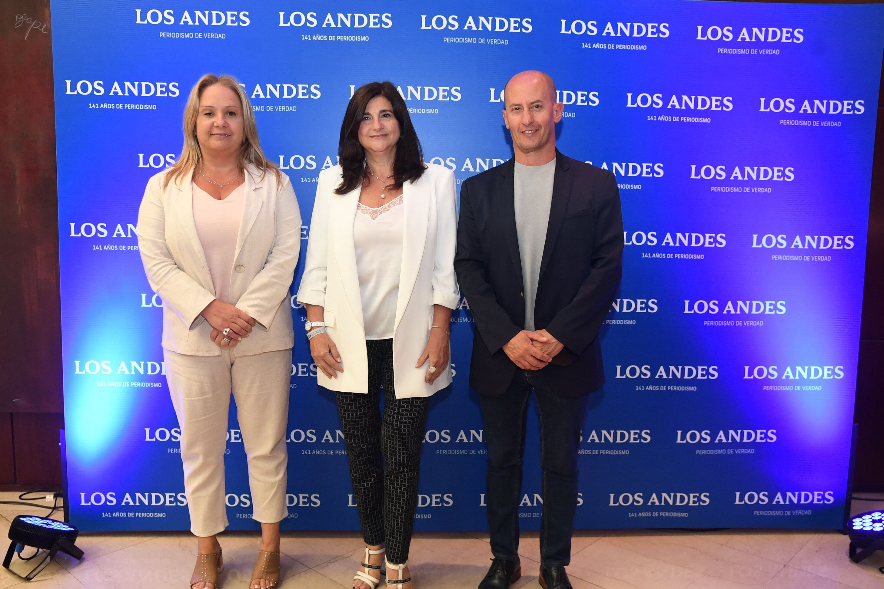 Cristina Mengarelli, Gabriela Testa y Gustavo Soto, Senador Provincial de Cambia Mendoza.