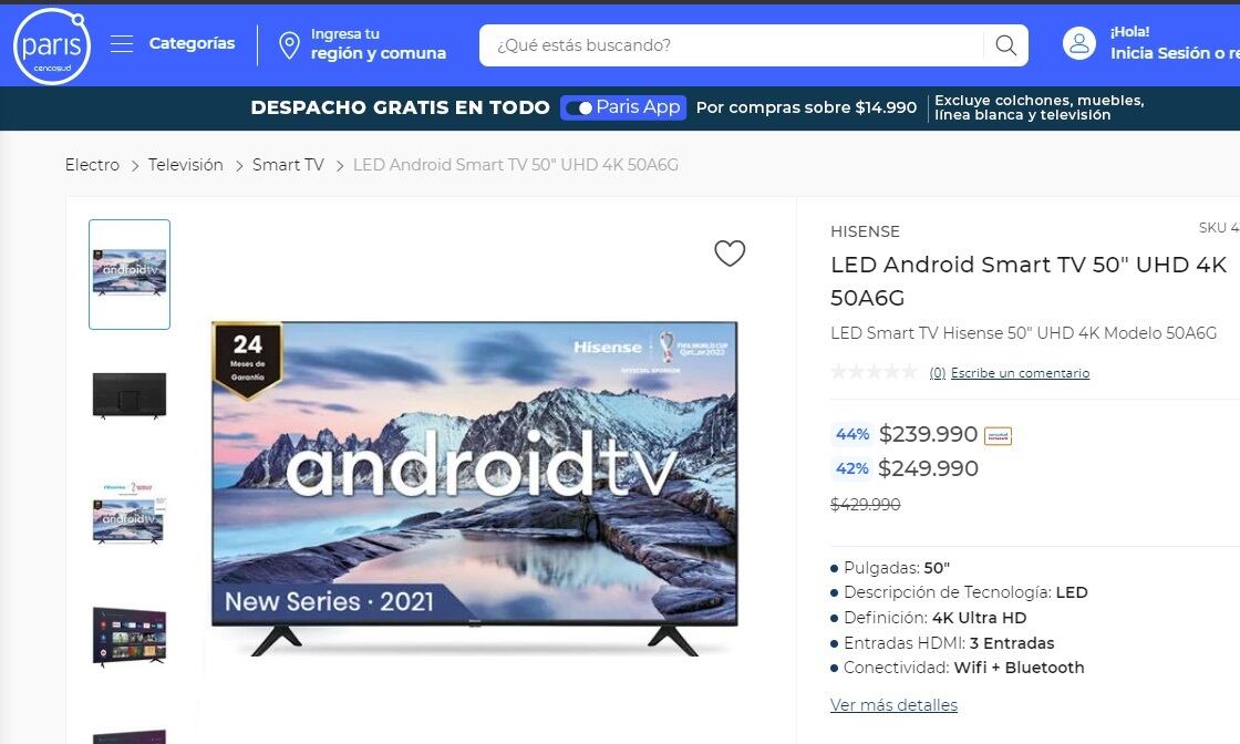 LED Smart TV Hisense (París)