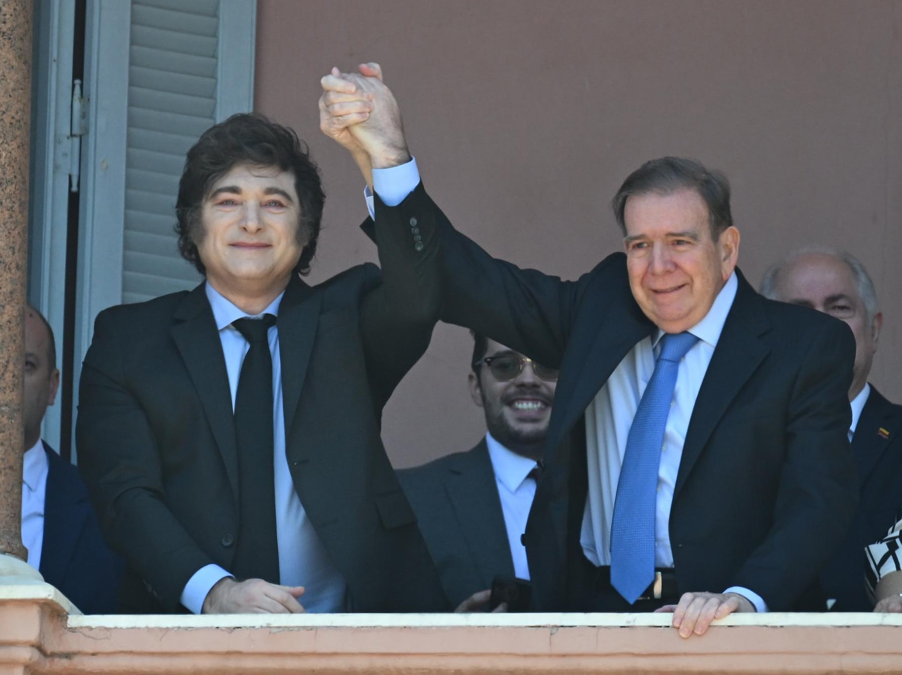 Javier Milei recibió a Edmundo González Urrutia, reconocido por el gobierno argentino como presidente electo de Venezuela. Foto NA / Juan Manuel Floglia