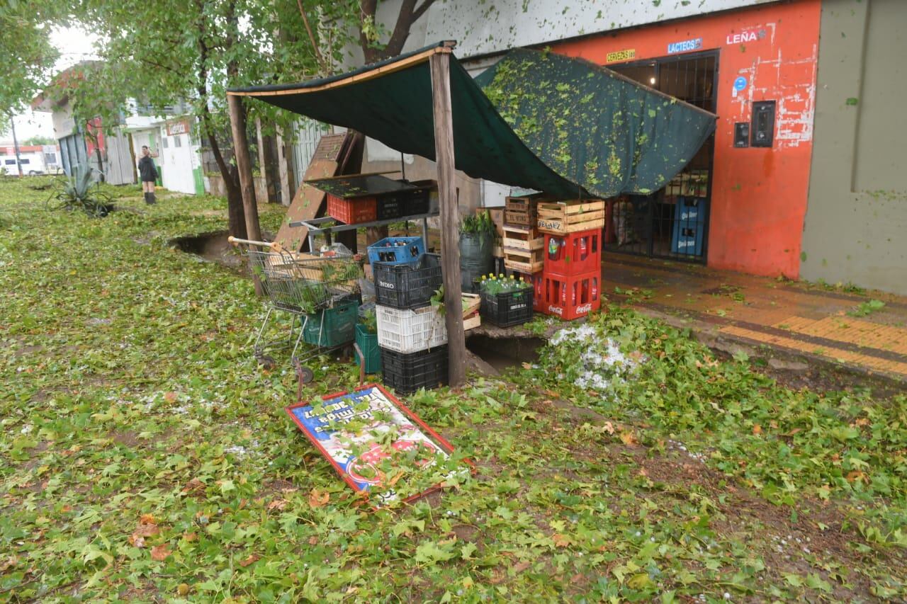 La fuerte tormenta que afectó al Gran Mendoza dejó daños en distintos puntos del área metropolitana. Ignacio Blanco.