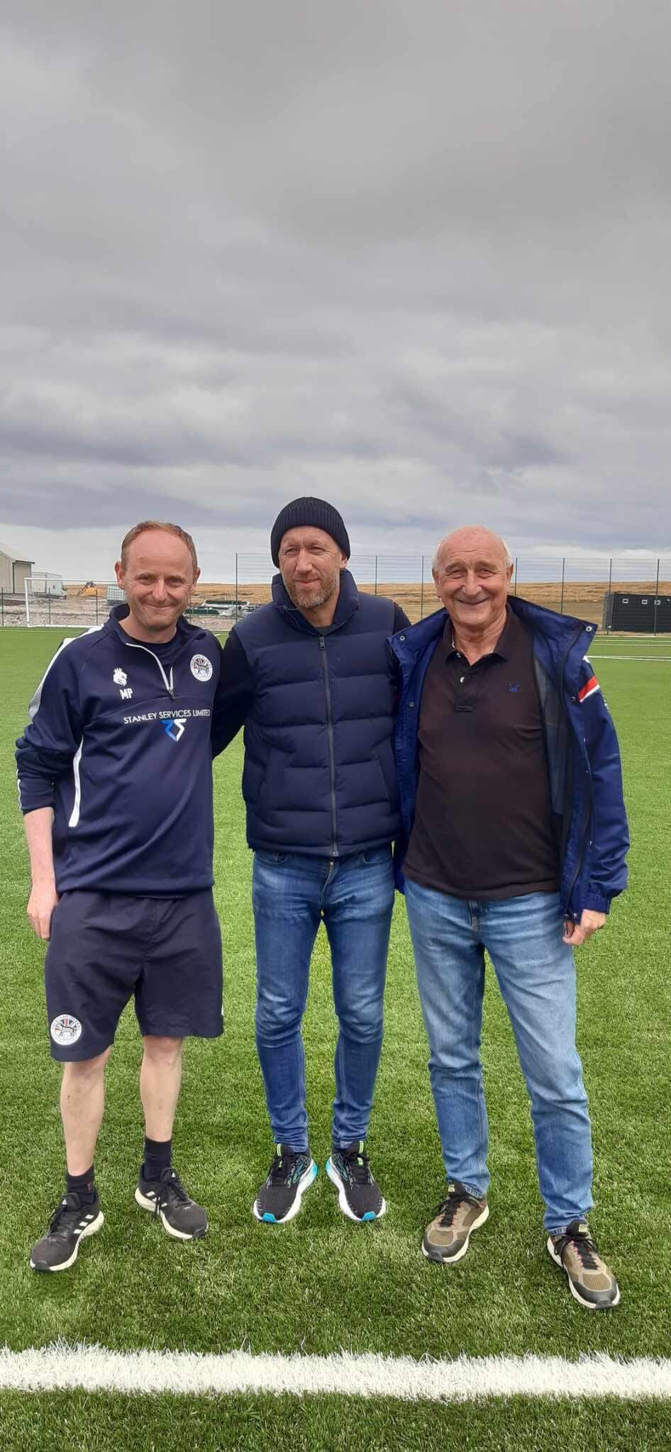 Graham Potter visitó las islas Malvinas