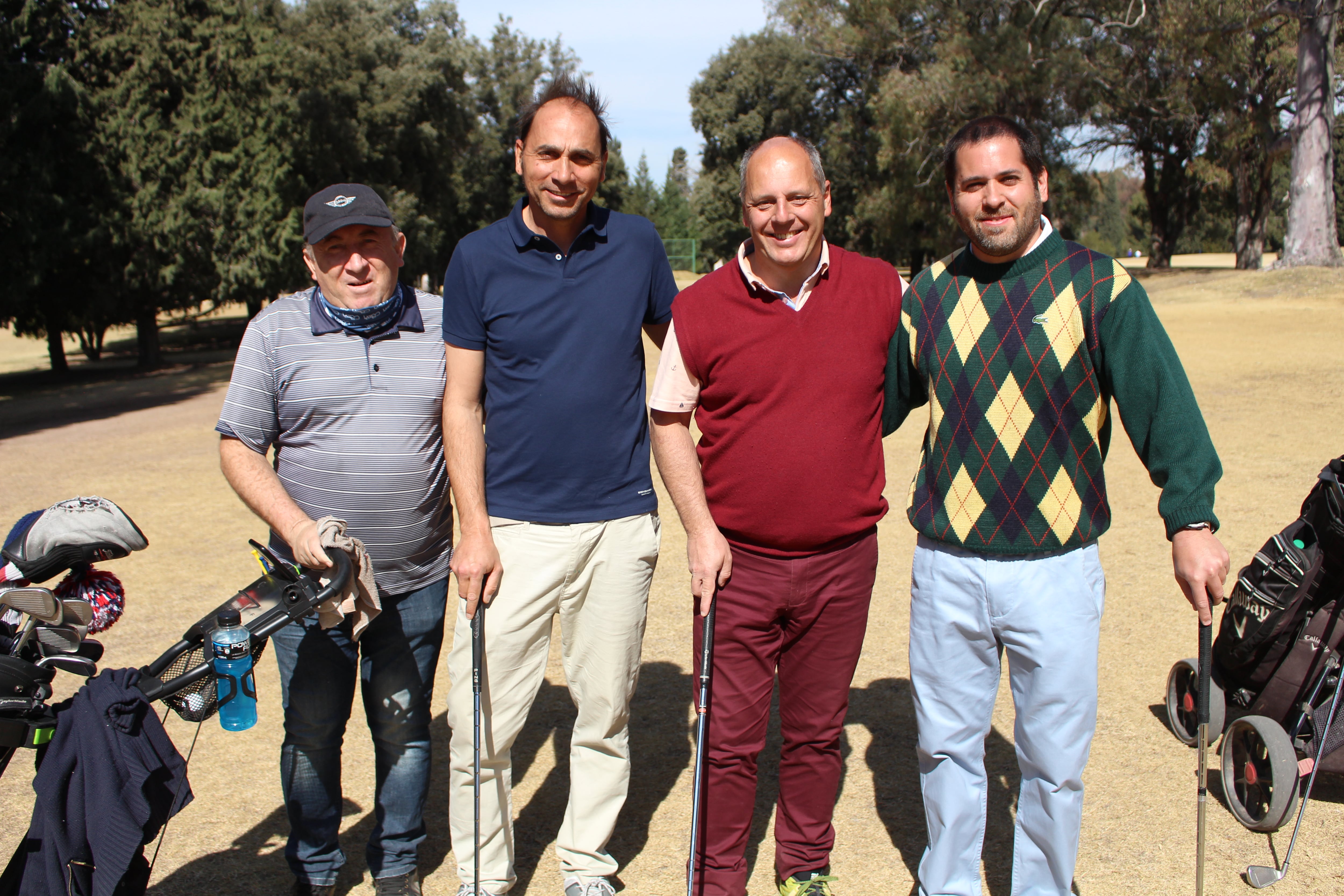 Oscar Pelayes, Diego Montivero, Cesar De Borbon y Enrique Figueroa.