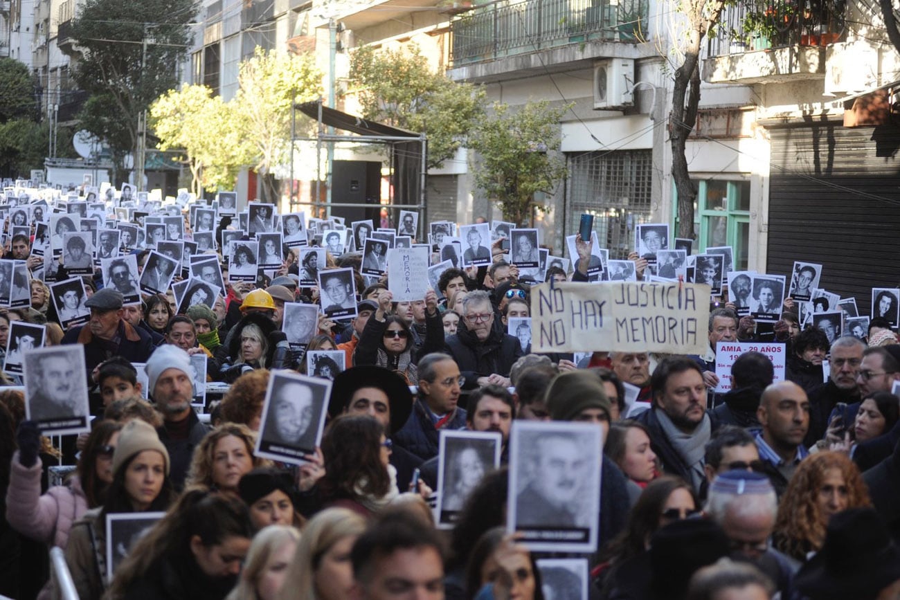 Acto por el 29° aniversario del atentado a la AMIA (Federico López Claro)