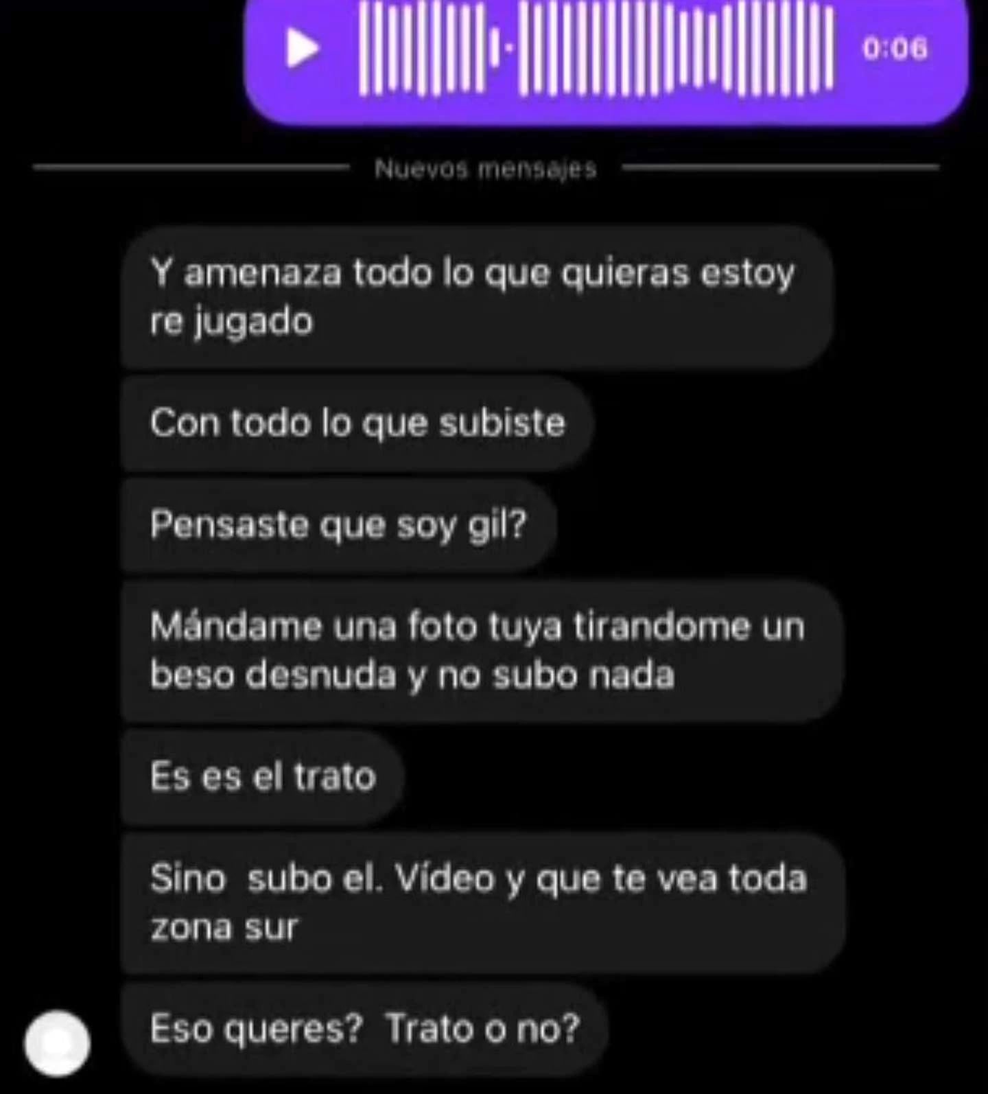 Denunció a un joven por grabarla desnuda y extorsionarla