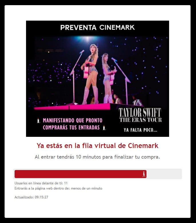 Entradas para Taylor Swift en cines de Argentina: dónde comprar, precios y funciones (Cinemark)