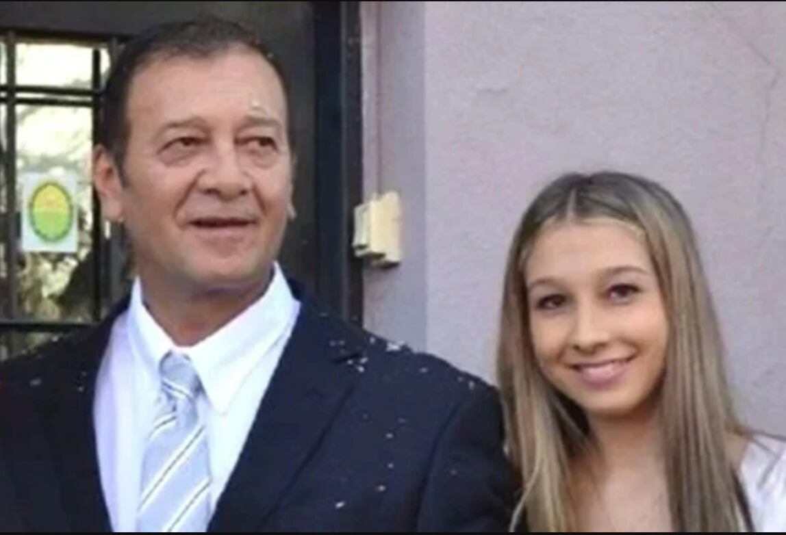 Nahir Galarza junto a su padre Marcelo, quien ahora ella dice que es el autor del asesinato de Fernando Pastorizzo.