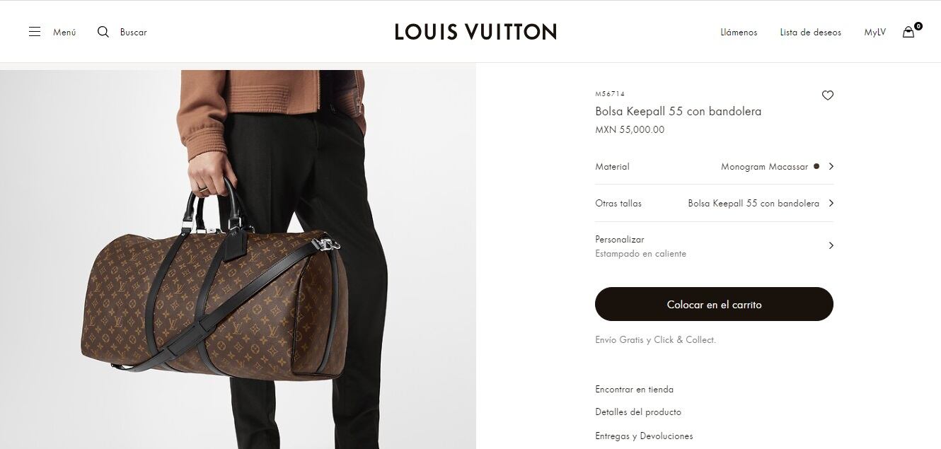 Así es el bolso de viaje Louis Vuitton de Wanda Nara. Captura de pantalla.