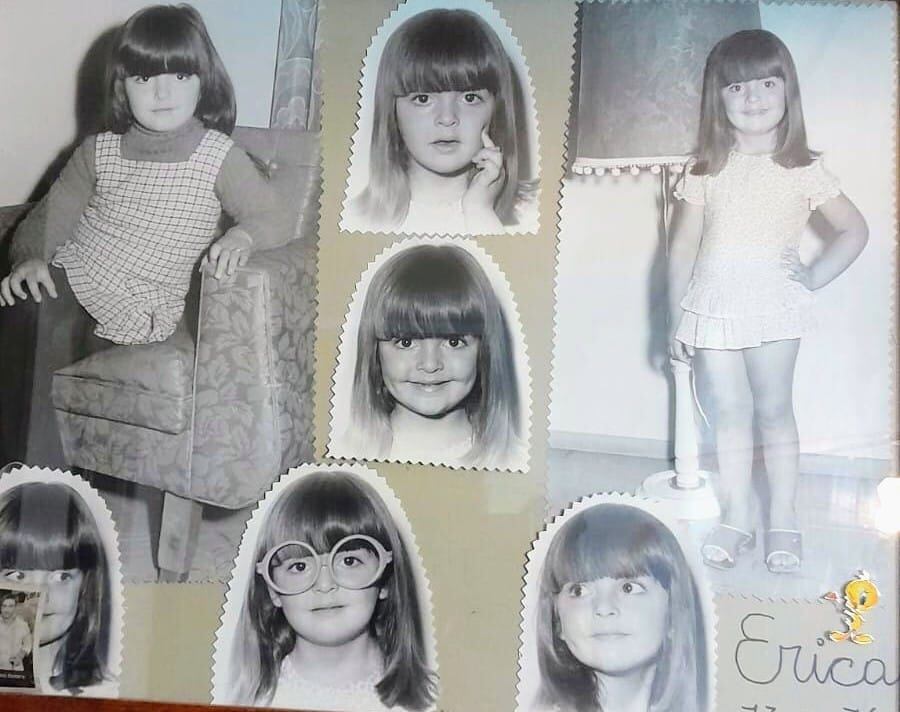 Erica era una niña hermosa, familiera y aplicada.