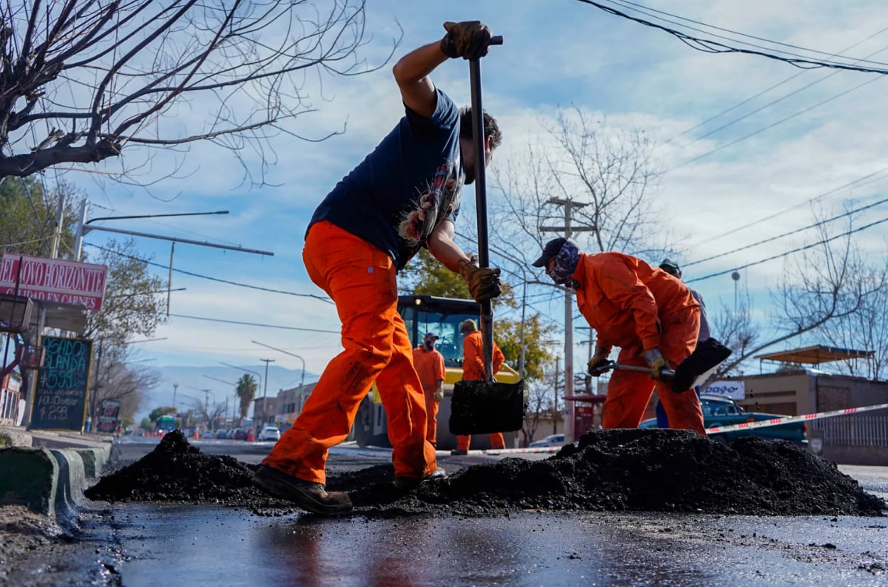 Trabajadores municipales de Las Heras. Gentileza Las Heras.