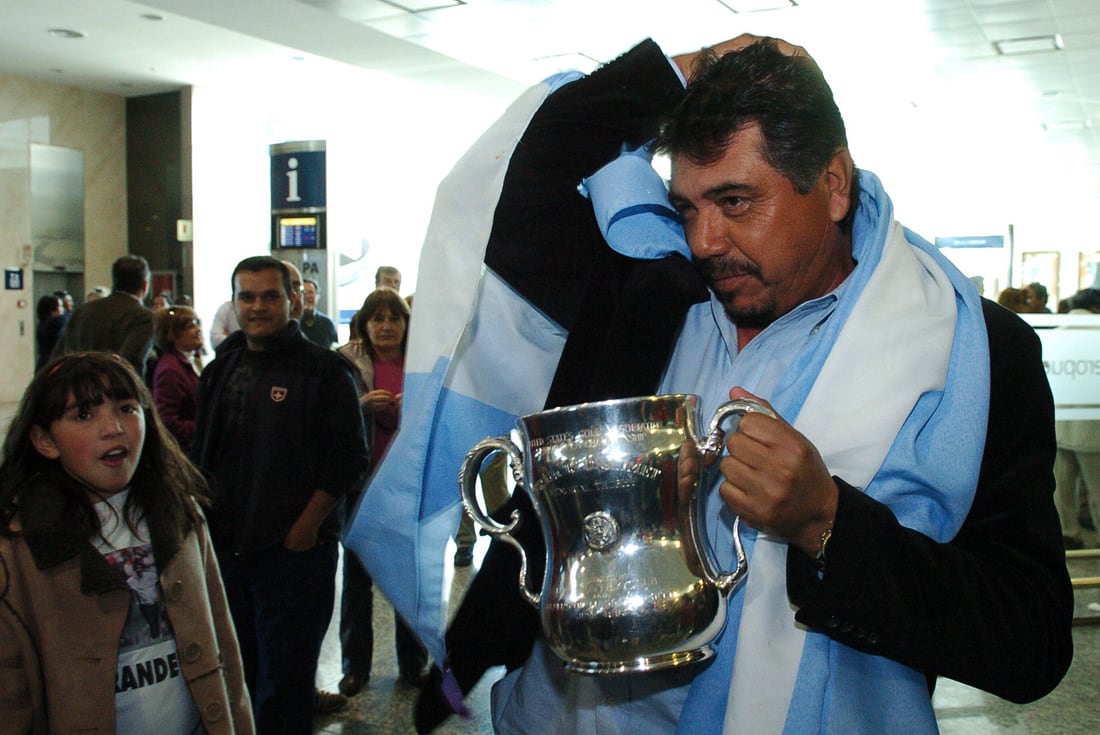 Romero tras ganar el US Open de Golf. Fue en 2008. / Martín Báez 