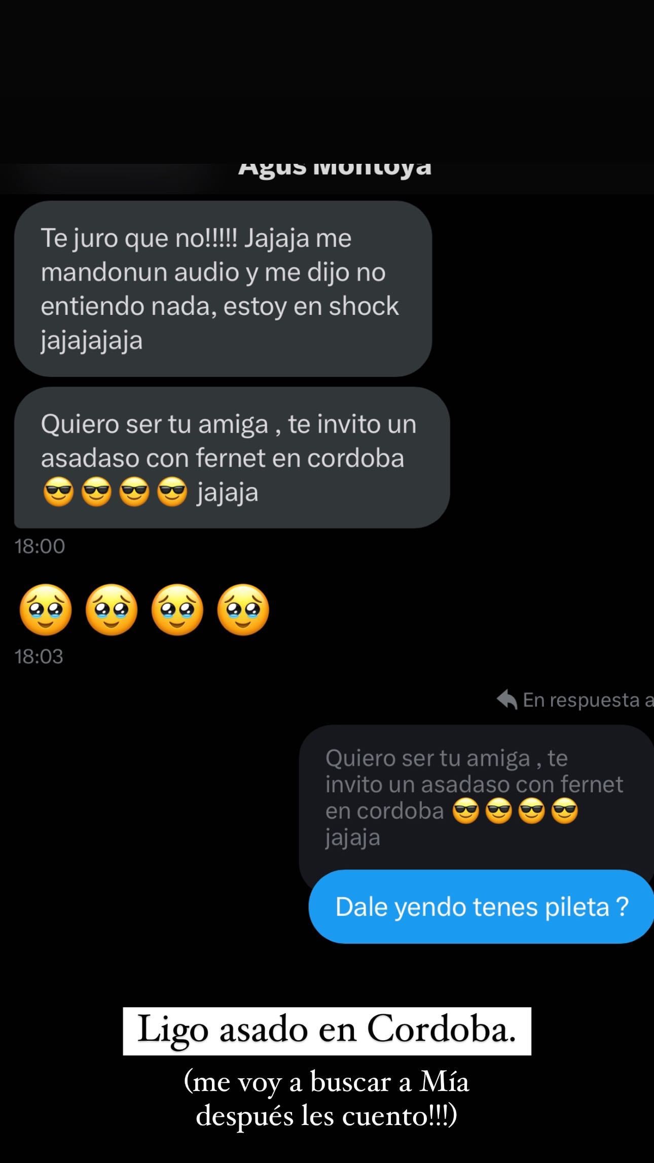 Jimena Barón se puso la diez e invitó a una swiftie sin entradas al recital de Taylor.