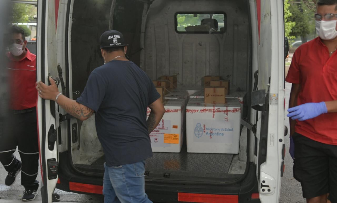 La distribución de las vacunas se realizó vía terrestre - Foto: 