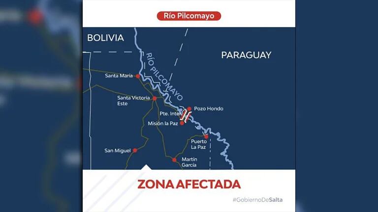 Fuentes gubernamentales informaron hoy que el pedido se realizó de manera preventiva, hasta que la Secretaría de Recursos Hídricos de Salta pueda realizar los estudios en el tramo del río correspondiente al territorio salteño.