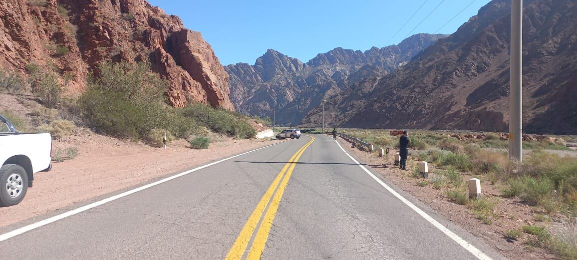 La ruta 7 fue cortada preventivamente.