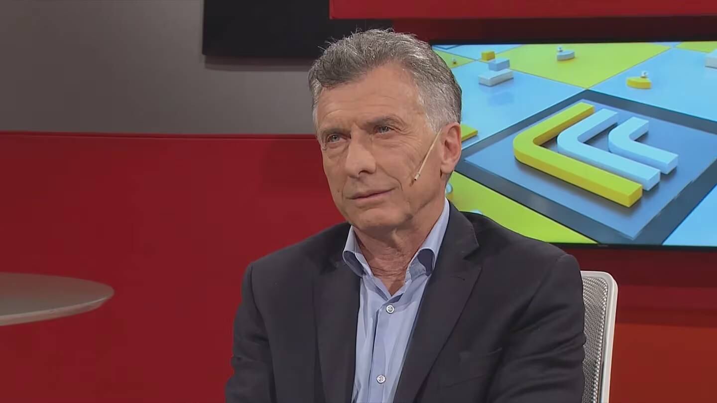 Mauricio Macri, en una entrevista con TN (Captura de video).