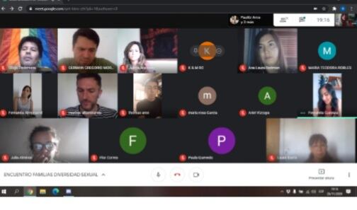 La reunión online se llevó a cabo mediante la plataforma Google Meet.