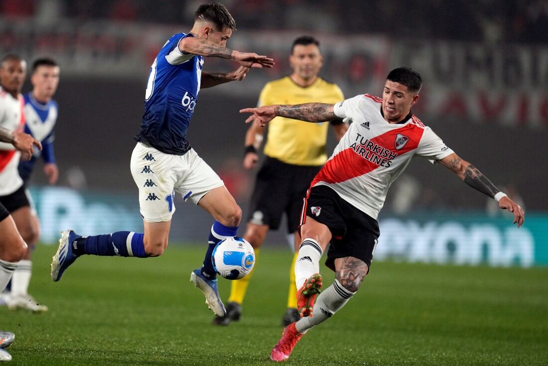 River y Vélez, por la revancha de los octavos de final de la Copa Libertadores en el Monumental. (AP)