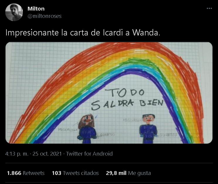 Los memes por la carta de Mauro Icardi a Wanda Nara.