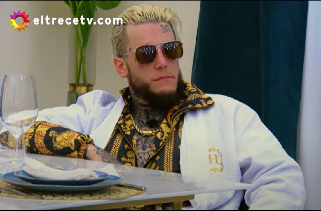 Alex Caniggia en "El Hotel". (Captura El Trece)