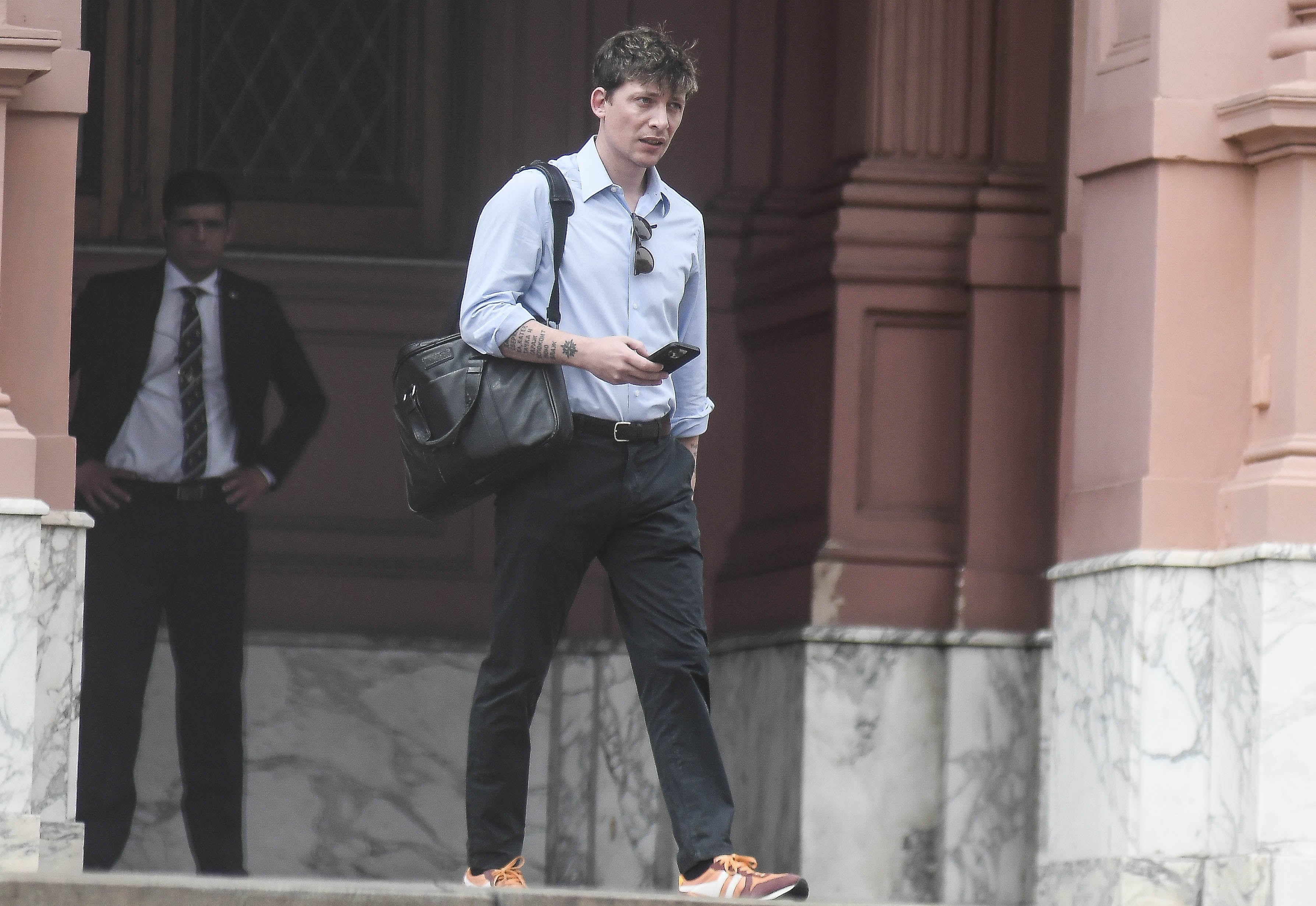 Santiago Caputo en la Casa Rosada.